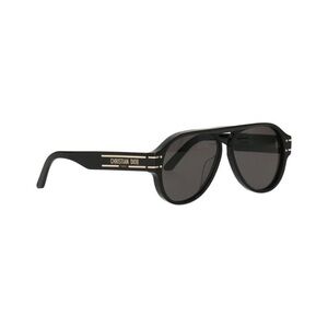 Dior Black Aviator Sunglasses with Bold Frames